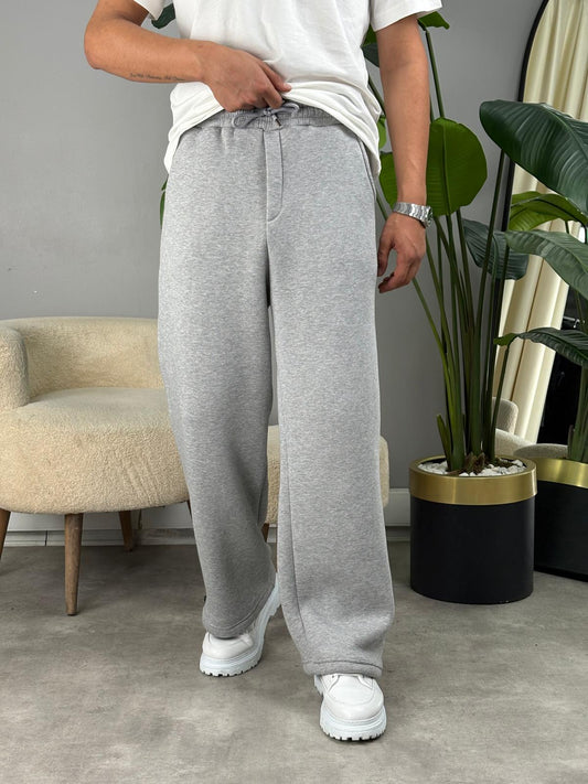 Üç İplik Süper Baggy Eşofman Gri