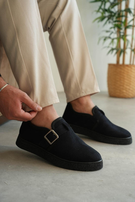 TERMO TABAN İÇİ KÜRKLÜ AYAKKABI SİYAH