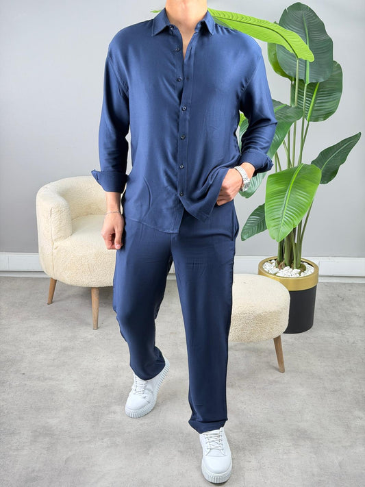 SF VİSKON YAZLIK TAKIM LACİVERT