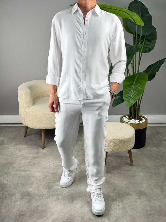 SF VİSKON YAZLIK TAKIM BEYAZ