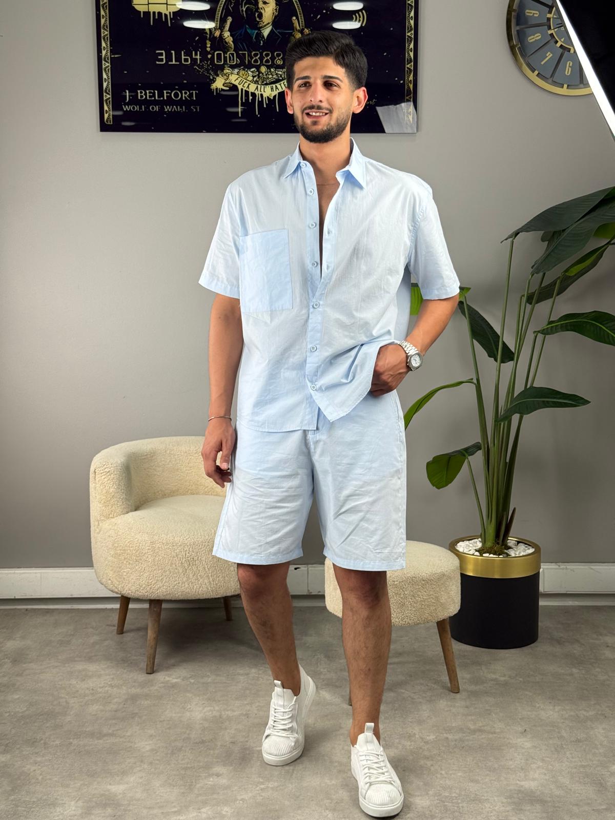 SF Şortlu Takım BEBE MAVİSİ