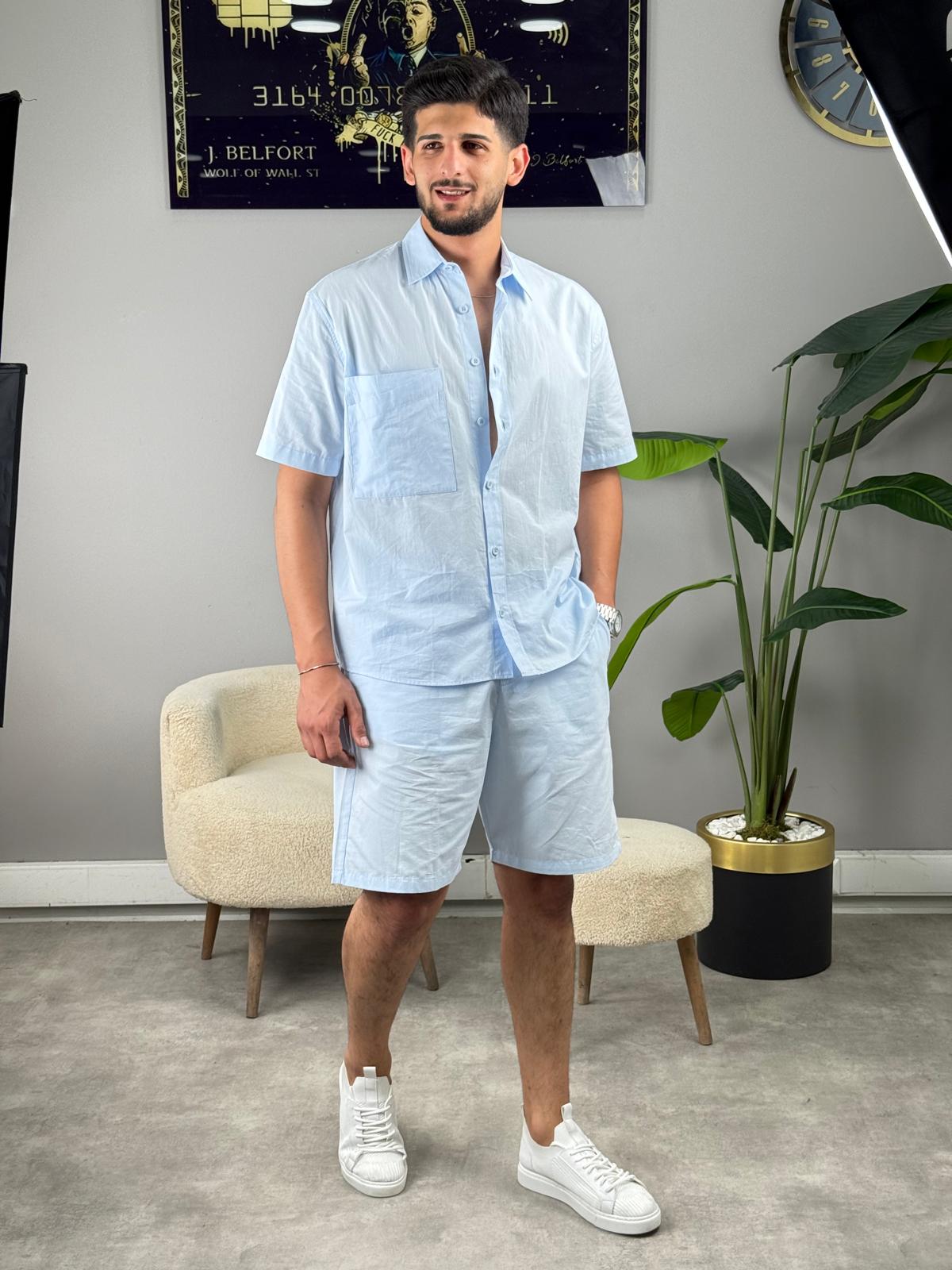 SF Şortlu Takım BEBE MAVİSİ