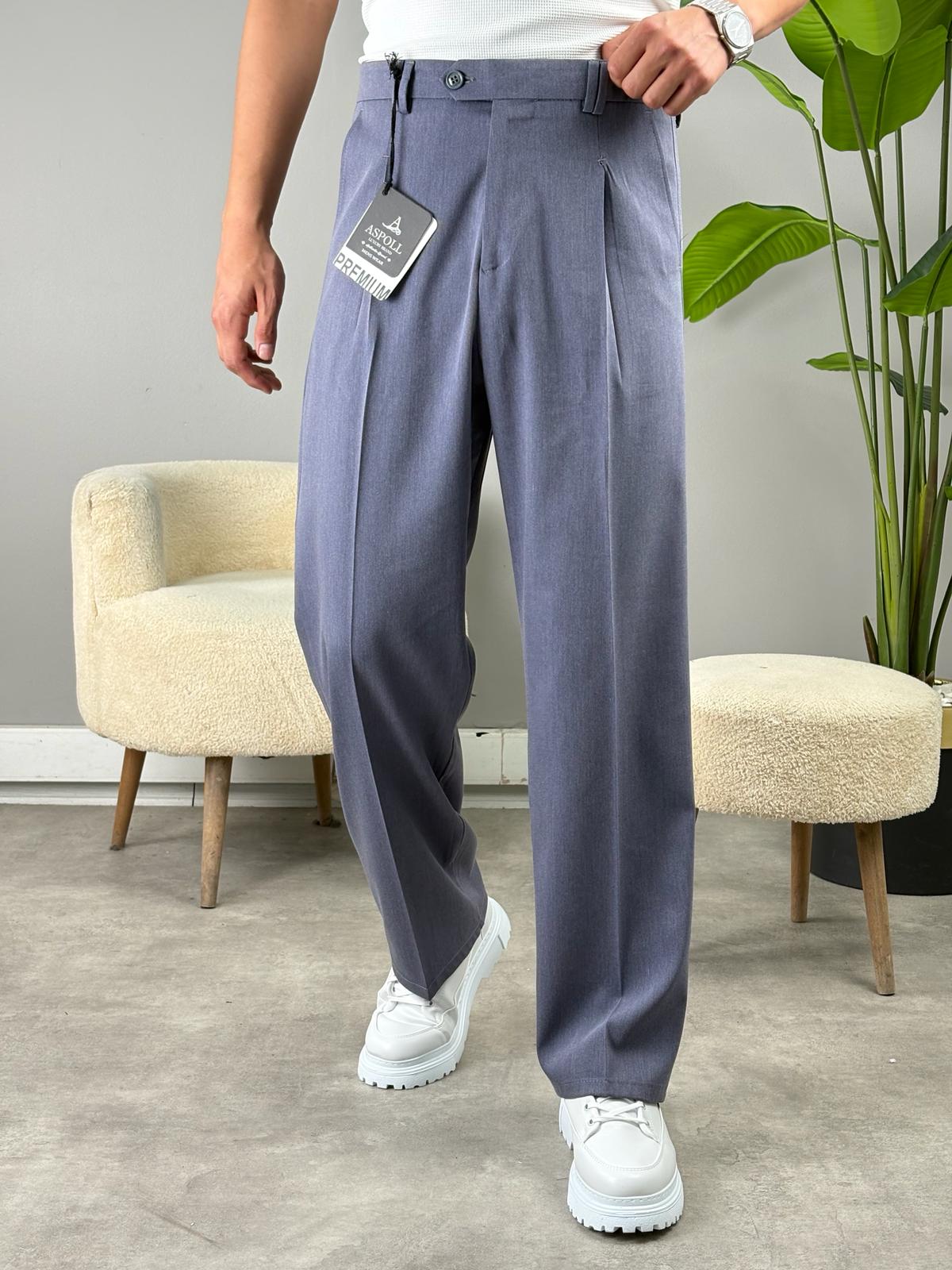 DİLLİ SÜPERBAGGY KUMAŞ PANTOLON MAVİ