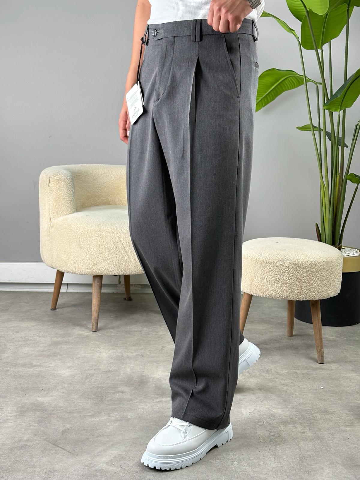 DİLLİ SÜPERBAGGY KUMAŞ PANTOLON ANTRASİT