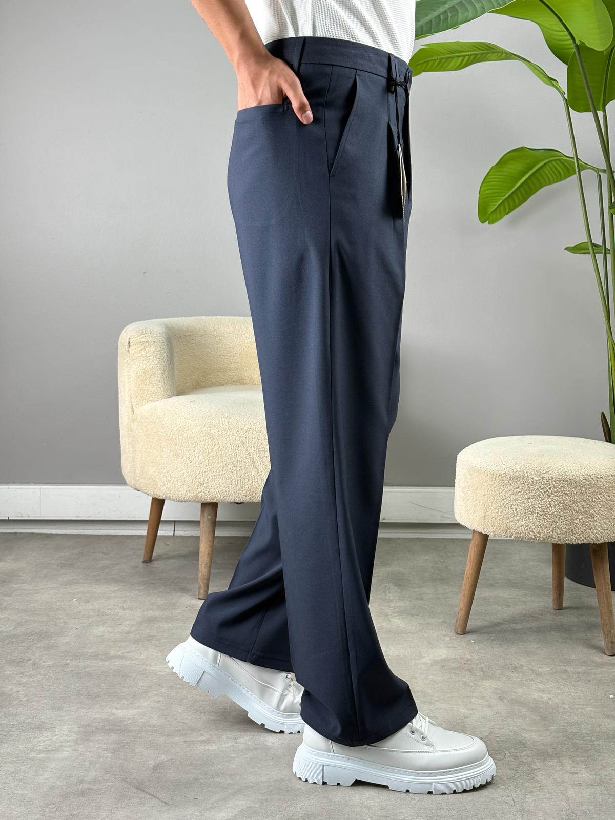 DİLLİ SÜPERBAGGY KUMAŞ PANTOLON LACİVERT