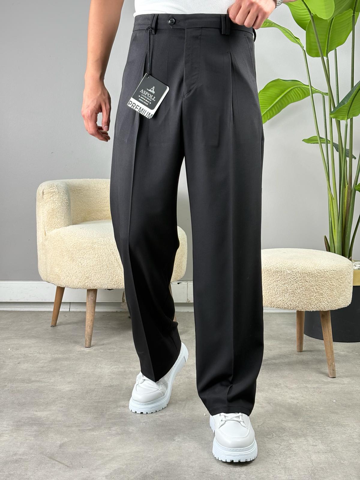 DİLLİ SÜPERBAGGY KUMAŞ PANTOLON SİYAH