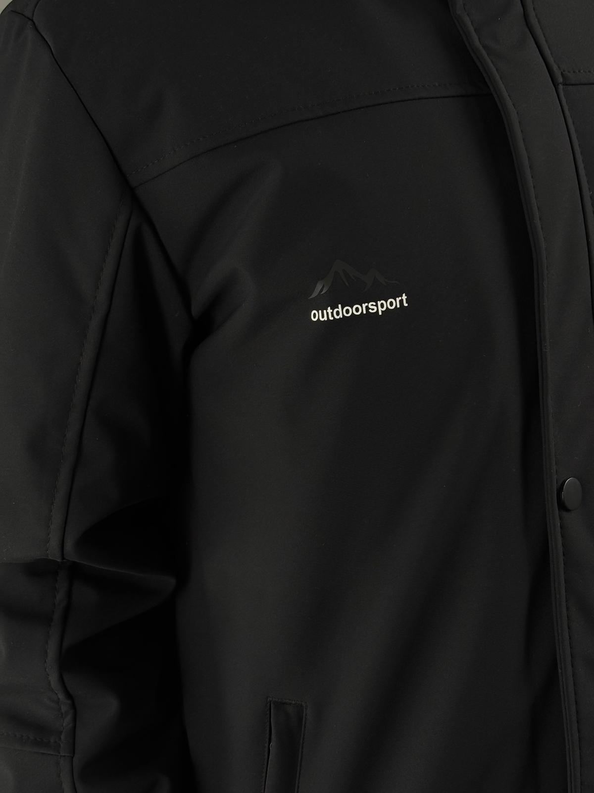 İçi Polar Softshell Mont Siyah