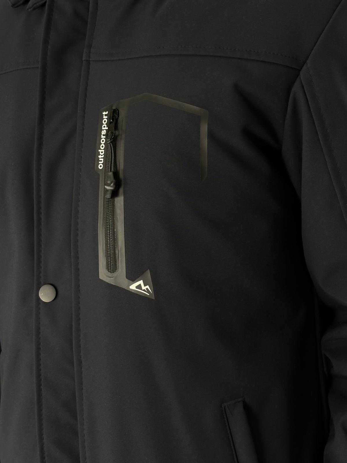 İçi Polar Softshell Mont Lacivert