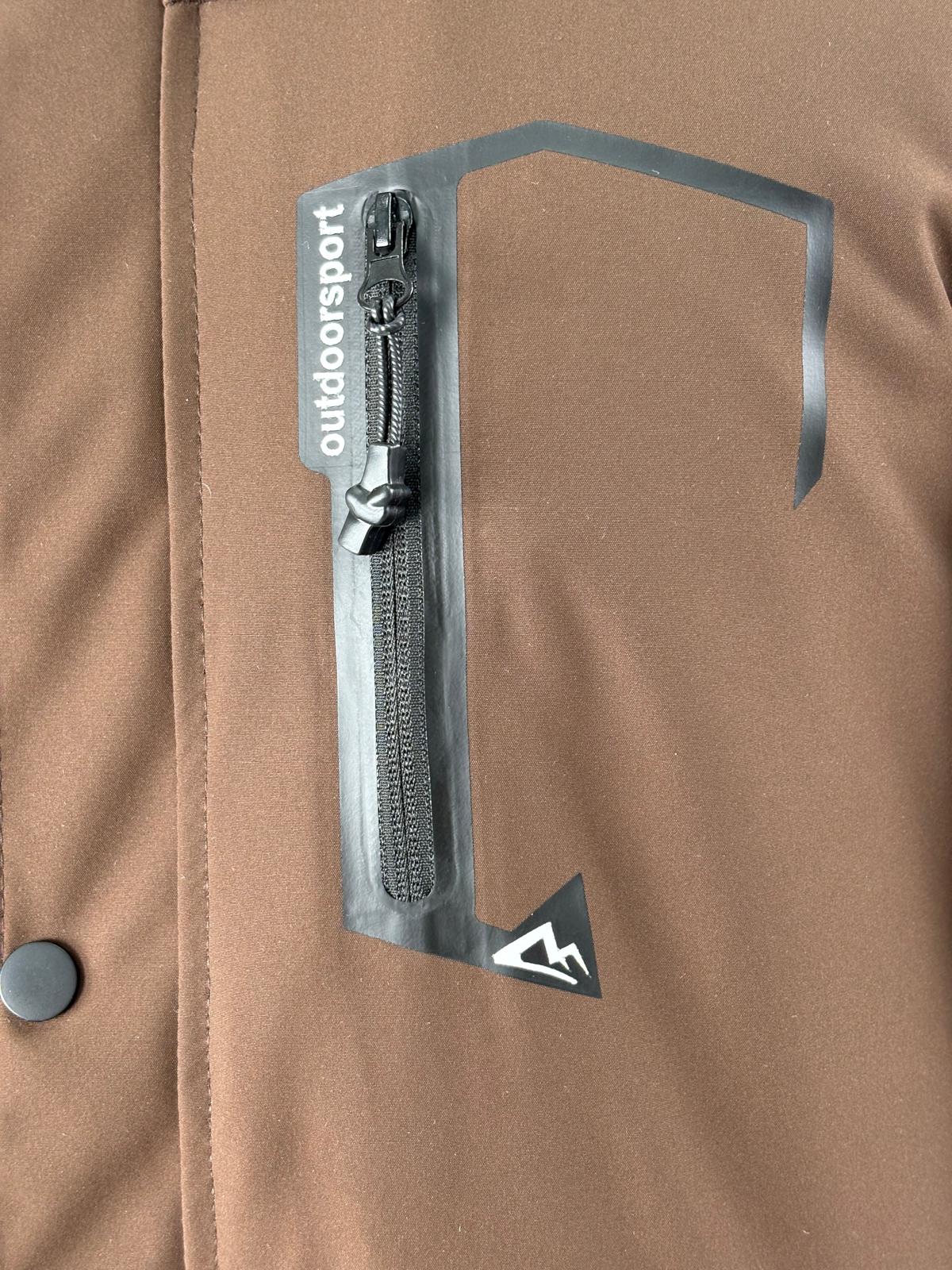 İçi Polar Softshell Mont Kahverengi